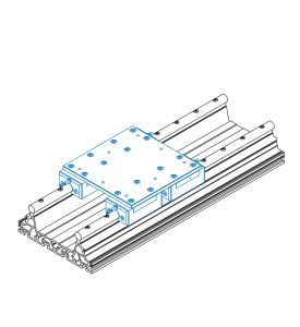 Slide unit with 4 steel slides ILS 1 (kit)