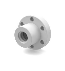 Plastic nut flange version for ball screw spindle Ø 16 mm