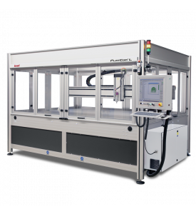 CNC milling machine FlatCom Series L 250 Fig. shows the CNC machine with CNC operating unit, control cabinet and spindle motor, but as additional options!