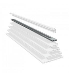 Profilé aluminium PP 50 - Pour l'assemblage rapide et facile et logement, de cades